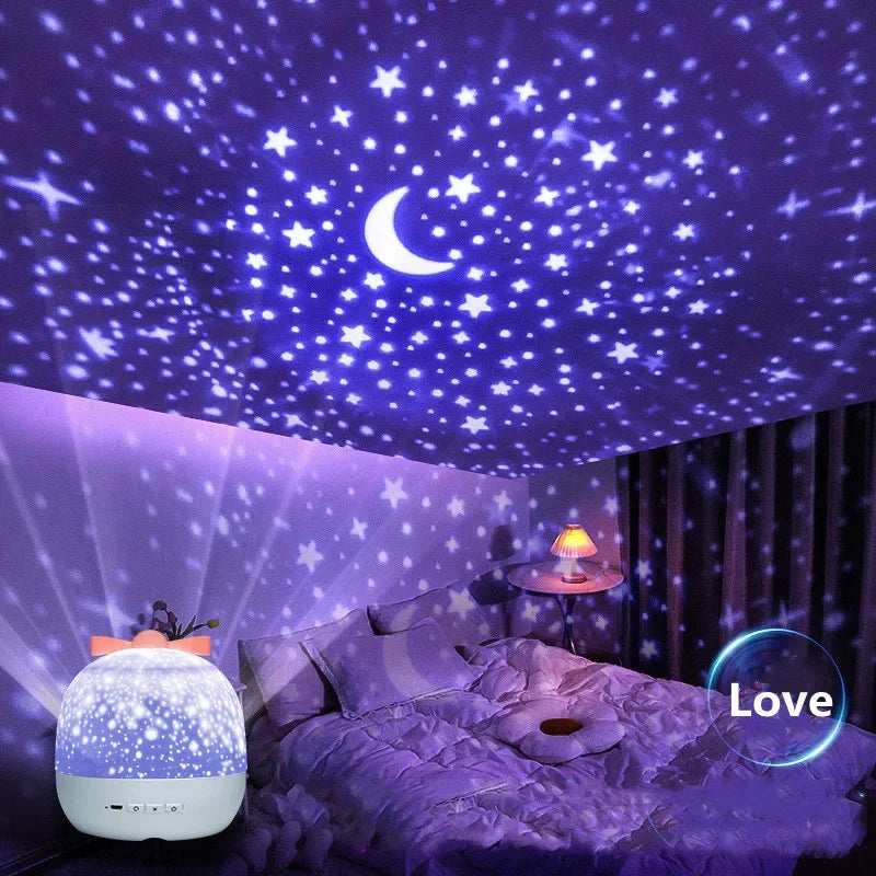 Crown Star Light Projection Lamp