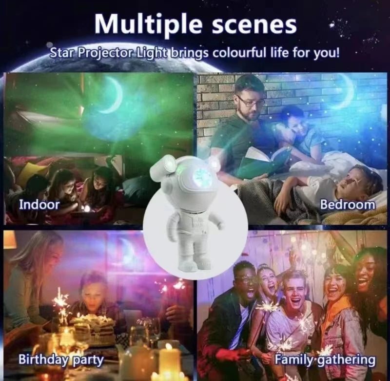 Bluetooth Astronaut Star Light Projector