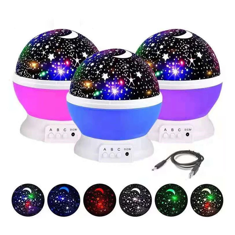 LED Galaxy Projector – 360° Rotating Starry Sky Night Light with Nebula Effect