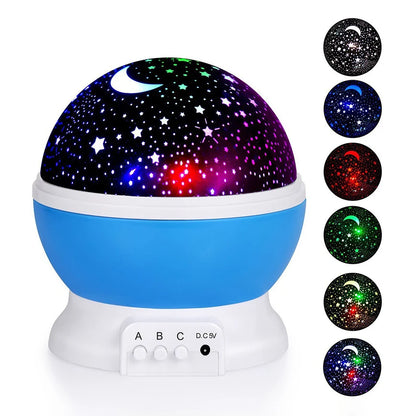 LED Galaxy Projector – 360° Rotating Starry Sky Night Light with Nebula Effect