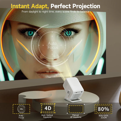 Auto Focus 4K HD Portable Projector