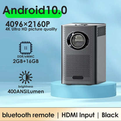 S30MAX Android WiFi 4K Smart Portable Projector with Bluetooth