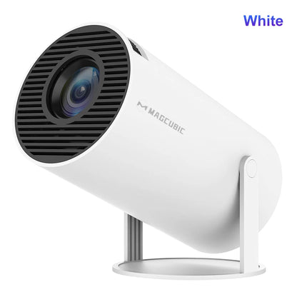 Android 11 Portable Projector – 4K Support, Dual WiFi & 180° Flexible Design