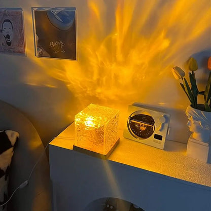 Portable Crystal Desk Lamp – RGB Color Changing Touch Night Light