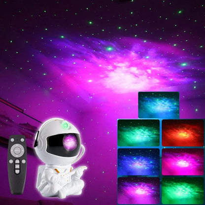 Astronaut Projector Night Light – Nebula Galaxy Star Ceiling Lamp