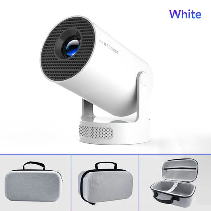 Android 11 Portable Projector – 4K Support, Dual WiFi & 180° Flexible Design