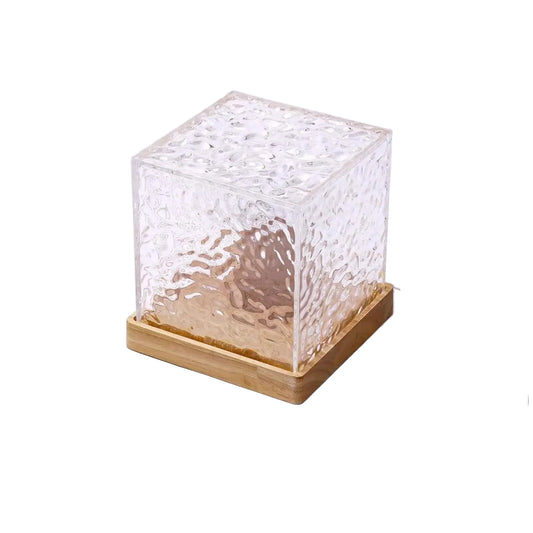Portable Crystal Desk Lamp – RGB Color Changing Touch Night Light