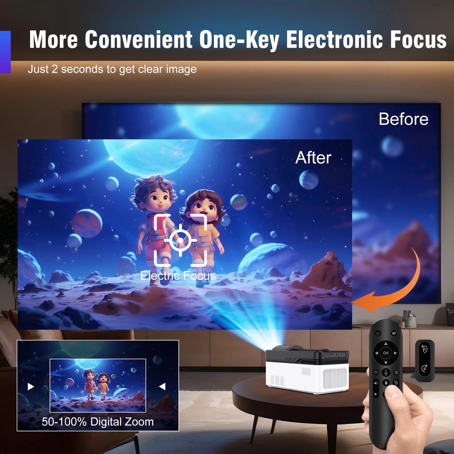 8K Ultra Short Throw Projector