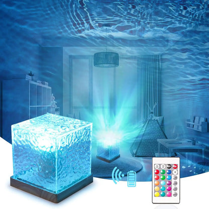 Portable Crystal Desk Lamp – RGB Color Changing Touch Night Light
