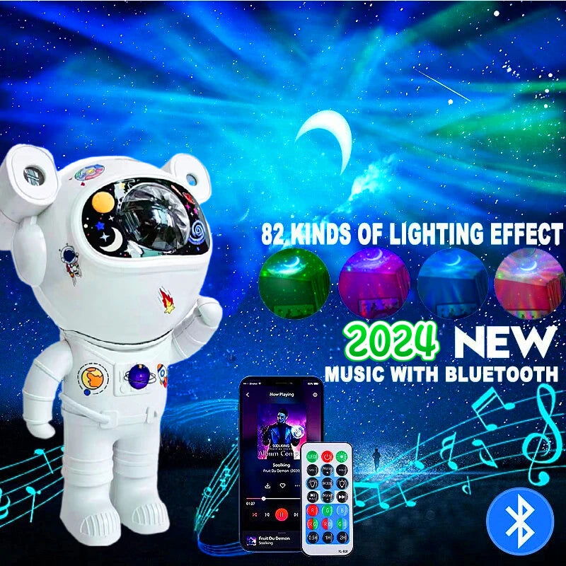 Bluetooth Astronaut Star Light Projector