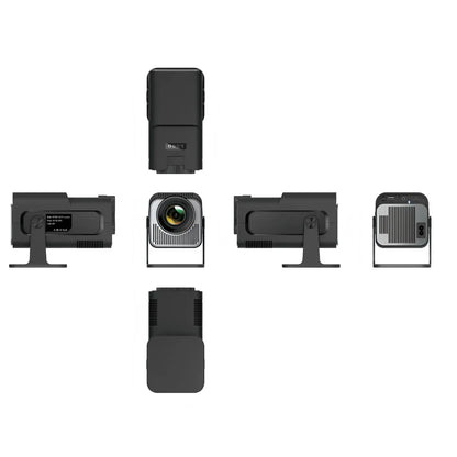 Mini Native 720P Projector – 4K Support, Android 13, 300 ANSI, Portable 180° Rotatable Design