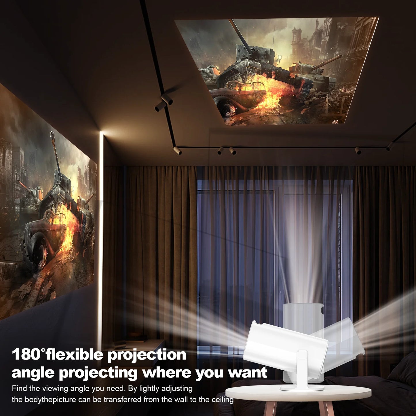Android 11 4K Portable Projector