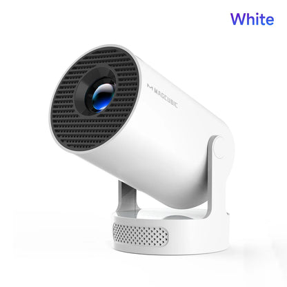 Android 11 Portable Projector – 4K Support, Dual WiFi & 180° Flexible Design