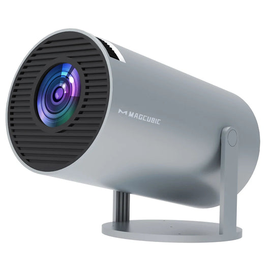 Android 11 Portable Projector – 4K Support, Dual WiFi & 180° Flexible Design