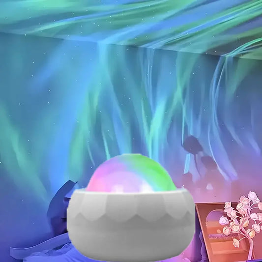 Northern Lights Starry Sky Projector Lamp – LED Atmosphere Night Light