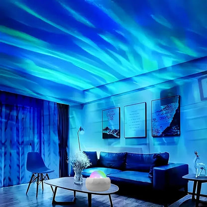 Northern Lights Starry Sky Projector Lamp – LED Atmosphere Night Light