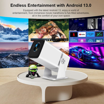 4K Full HD Projector – Android Smart WiFi Home Theater & Portable Projector