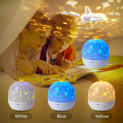 Crown Star Light Projection Lamp